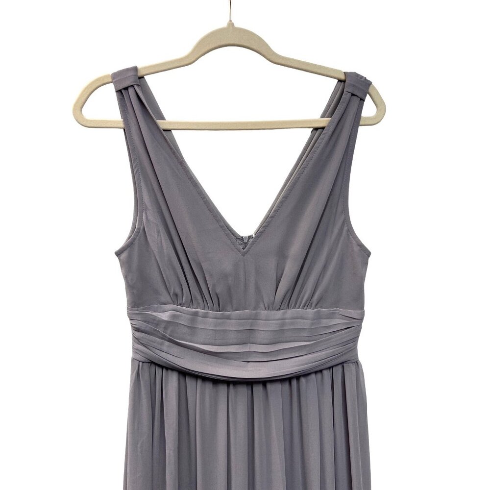 Ever Pretty NWT Gray Chiffon Fit and Flare Special Occasion Gown - Picture 4 of 11